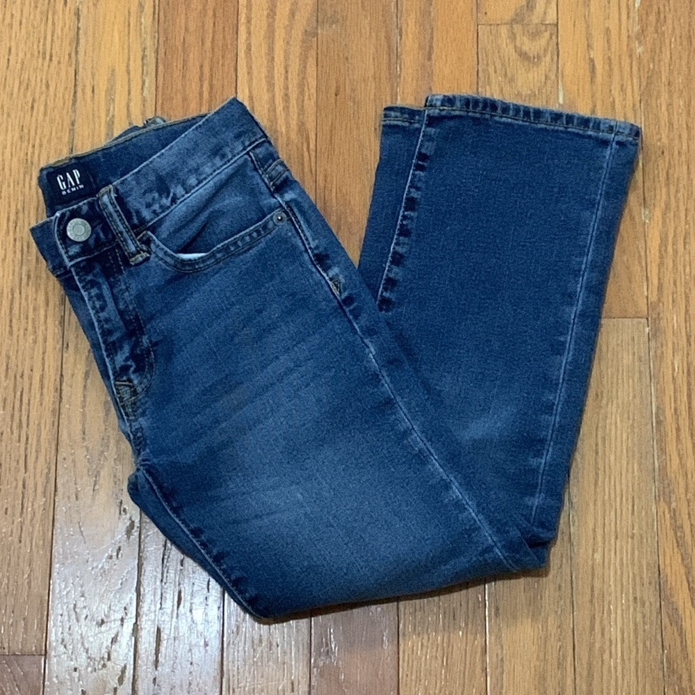 GAP Kids Boys Size 7 Regular Stretch Straight Blue Denim Jeans